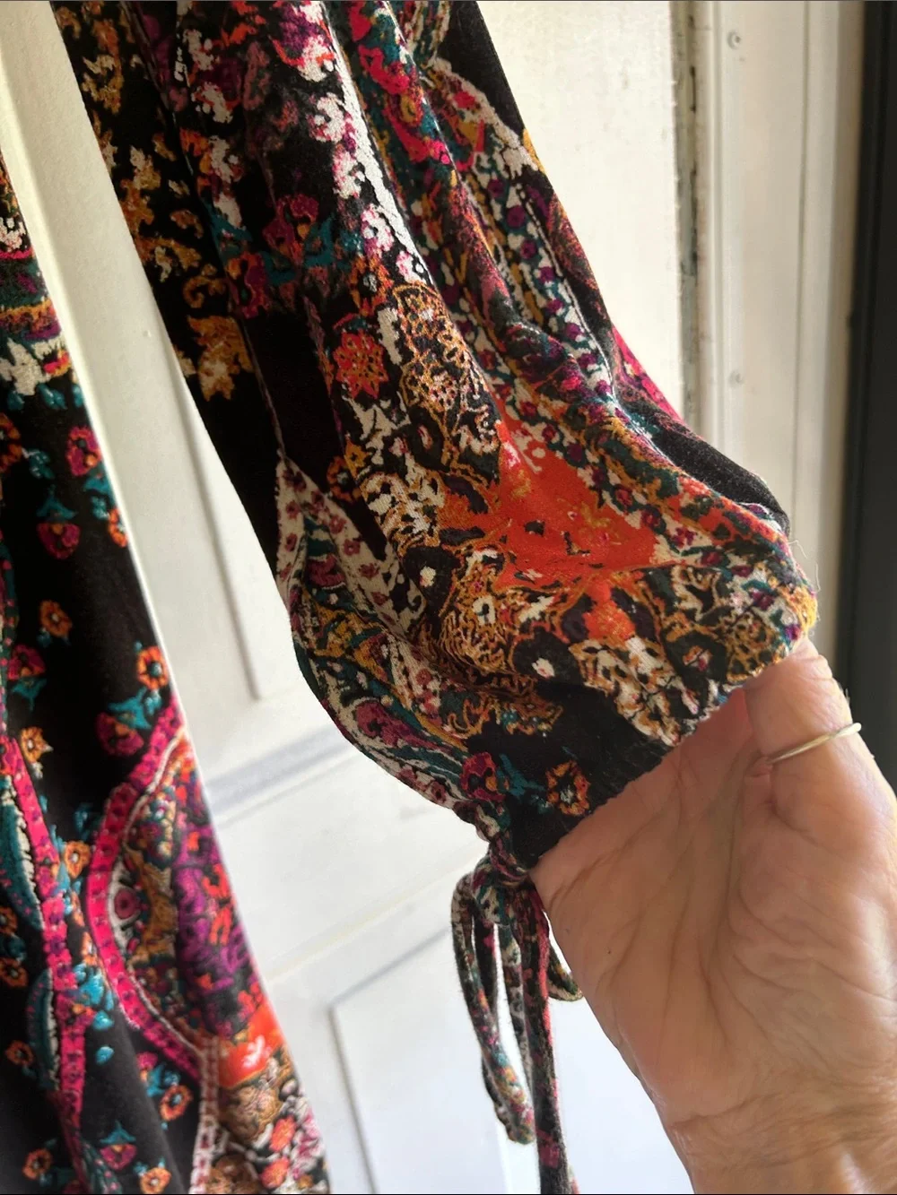 FREE PEOPLE “ALL DOLLED UP “ MINI DRESS WITH A TURTLENECK AND KEYHOLE BACK SZ S